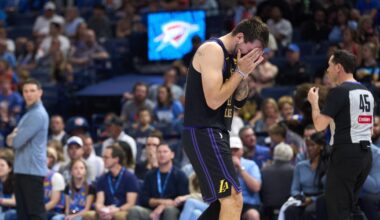 Luka Doncic's hamstring injury adds to a brutal night for Lakers