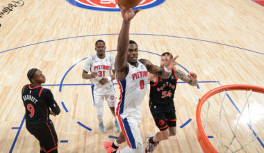 Pistons clinch 1st division title in 18 years after sinking Raptors