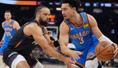 Jared McCain all smiles over OKC's NBA playoff atmosphere