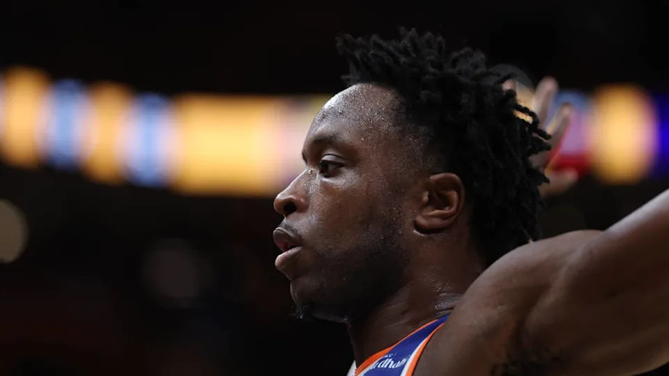 New York Knicks forward OG Anunoby (8) © Trevor Ruszkowski-Imagn Images