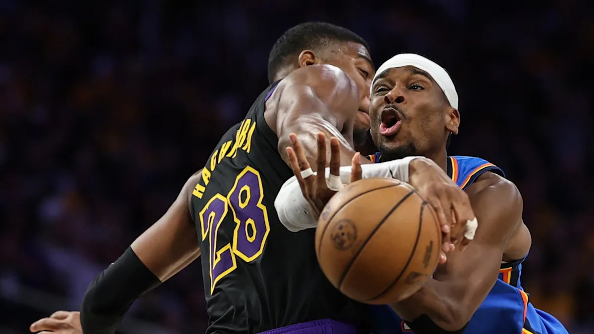 Relentless Thunder do just enough to beat resilient Lakers, take game four 115-100, sweep series 4-0.