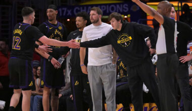 Lakers’ Jake LaRavia shows zero fear of facing Thunder in 2nd round