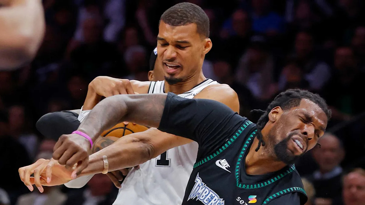 Timberwolves’ Naz Reid makes cold response to Victor Wembanyama’s elbow
