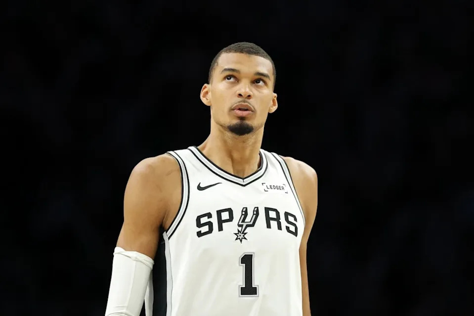 Victor Wembanyama during the San Antonio Spurs vs Minnesota Timberwolves game in the NBA Playoffs 2026