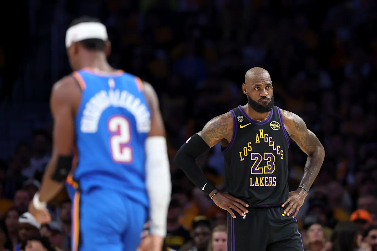 LeBron James admits Thunder 'out-talented' Lakers in playoffs, says he's waiting to make call on NBA future