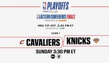 ABC mistakenly hypes up Knicks-Cavaliers for Eastern Conference Finals Game 1
