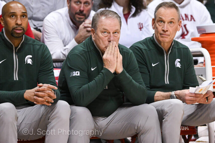 Photos from IU basketball’s 77-64 loss to Michigan State at Simon Skjodt Assembly Hall.