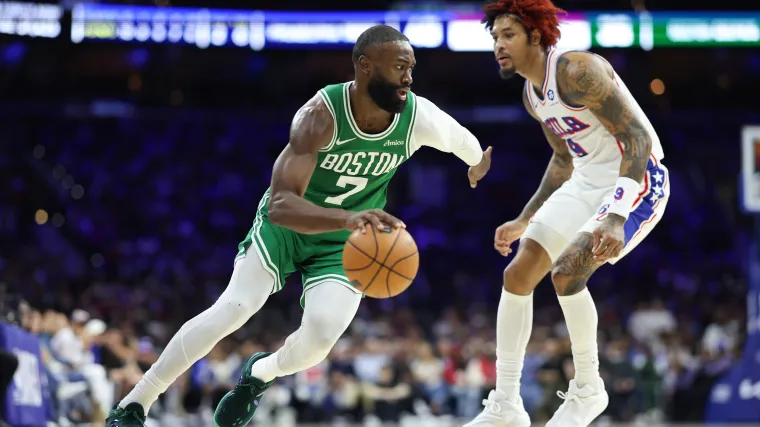 Examining Jaylen Brown For Kevin Durant Trade Idea That Elevates Celtics Now And Later image