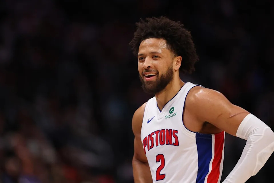 Cade Cunningham #2 of the Detroit Pistons