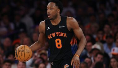 Knicks forward Anunoby trains as NBA Eastern Conference finals loom