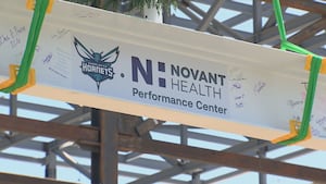 Final structural beam in place for Hornets’ new practice facility