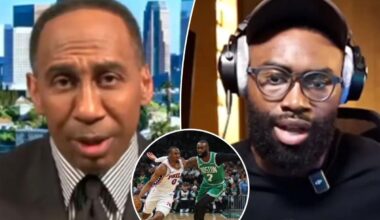 Stephen A. Smith warns Celtics' Jaylen Brown as feud turns ugly