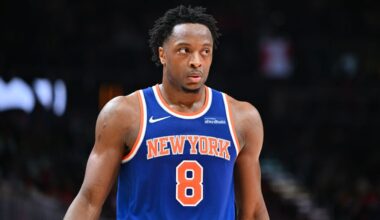 Knicks' Anunoby practices again, says hamstring not as bad as '24