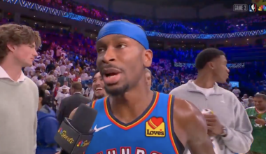 Shai Gilgeous-Alexander throws Isaiah Hartenstein under the bus