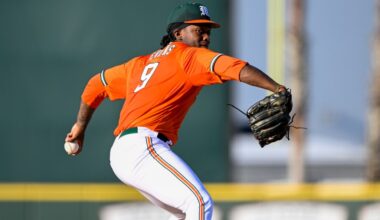 Hurricanes roll to first win in ACC baseball tournament