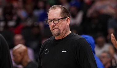 Mar 7, 2026; Atlanta, Georgia, USA; Philadelphia 76ers Head Coach Nick Nurse on the sideline during the game against the Atlanta Hawks during the first half at State Farm Arena. Mandatory Credit: Dale Zanine-Imagn Images
