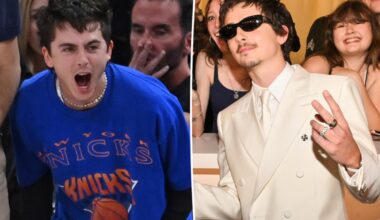 Timothée Chalamet shades the Oscars while celebrating Knicks' NBA championship