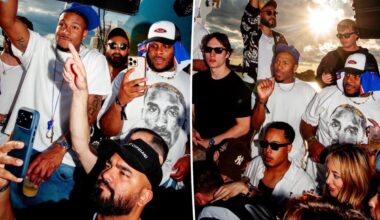 Knicks players bring their celebration to Montauk