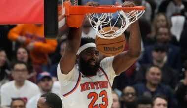 Robinson with Knicks for practice Tuesday, a day before Game 1 of NBA Finals