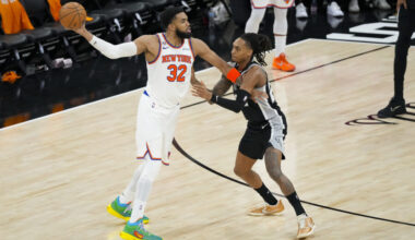 New York Knicks’ Karl-Anthony Towns Pays Homage to Late Mother in Game 1 Win Vs. San Antonio Spurs