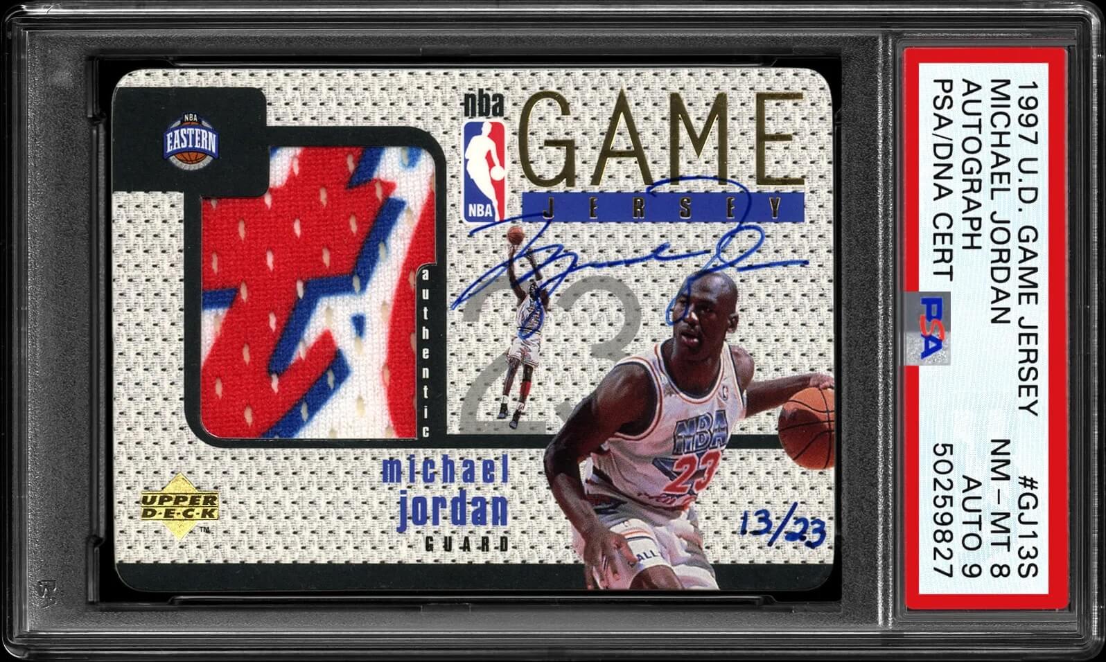 1997 Upper Deck Game Jersey Michael Jordan card