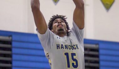 Hancock basketball players Noah Morris, Anastasia Drolette sign to play at four-year schools | Hancock