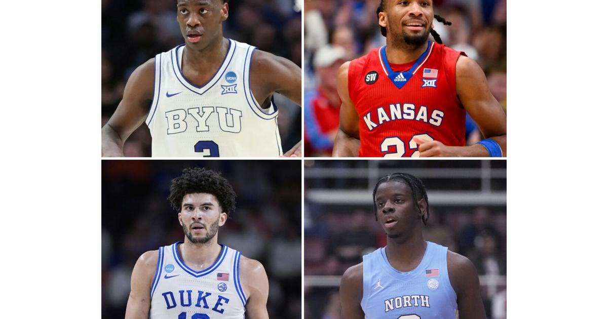 AP's NBA mock draft: BYU's Dybantsa is No. 1 ahead of Kansas' Peterson, Duke's Boozer, UNC's Wilson | Sports