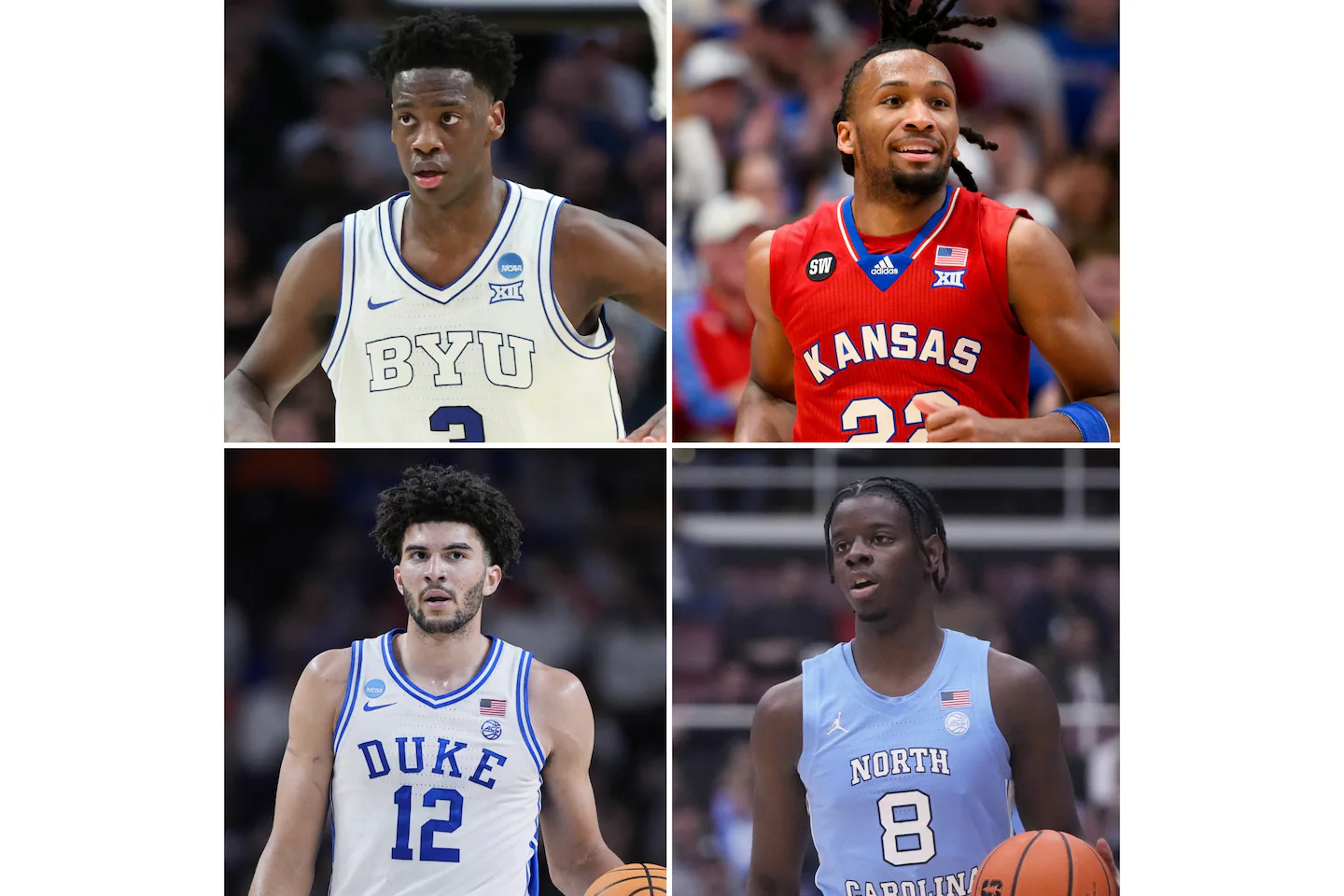 NBA mock draft: BYU's Dybantsa headlines top tier with Kansas' Peterson, Duke's Boozer, UNC's Wilson