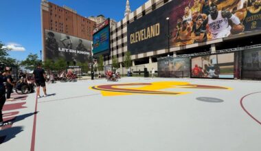 Cleveland Cavaliers championship court plaza