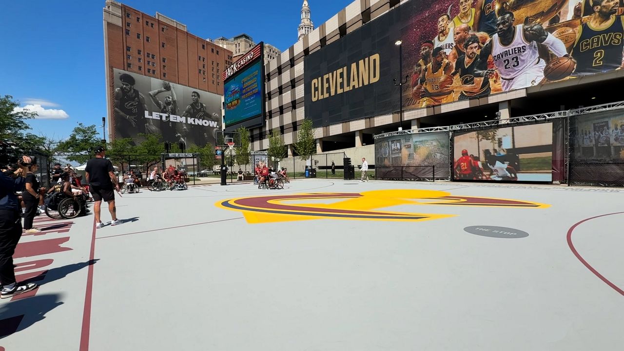 Cleveland Cavaliers championship court plaza