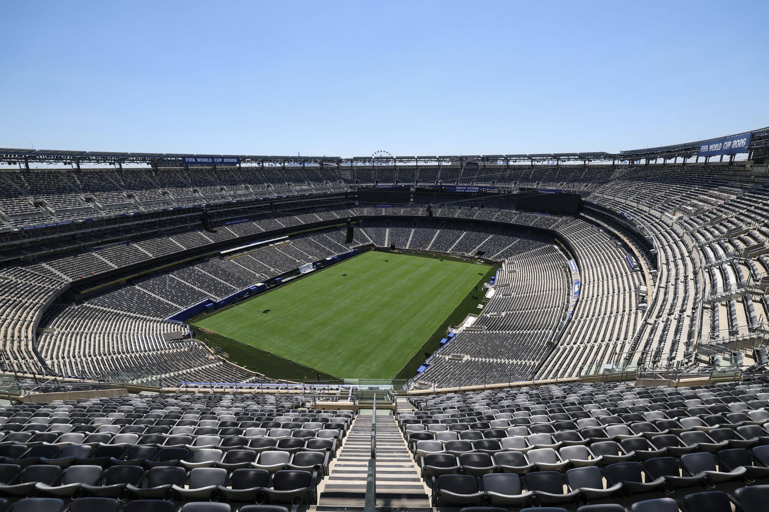 A view of inside MetLife Stadium