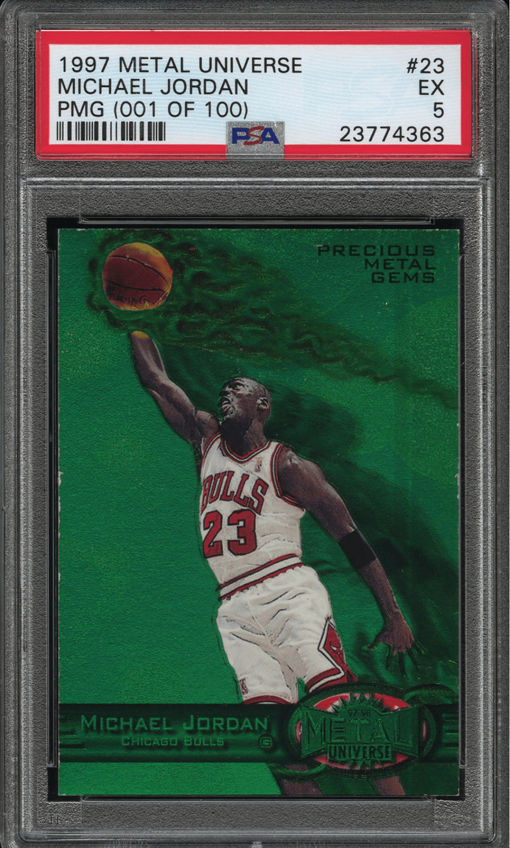 1997 Green PMG Michael Jordan card