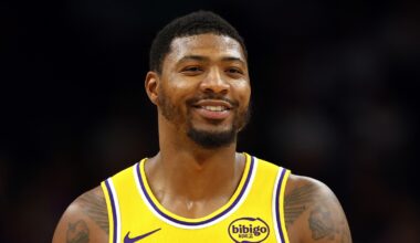 Marcus Smart playing for the Lakers