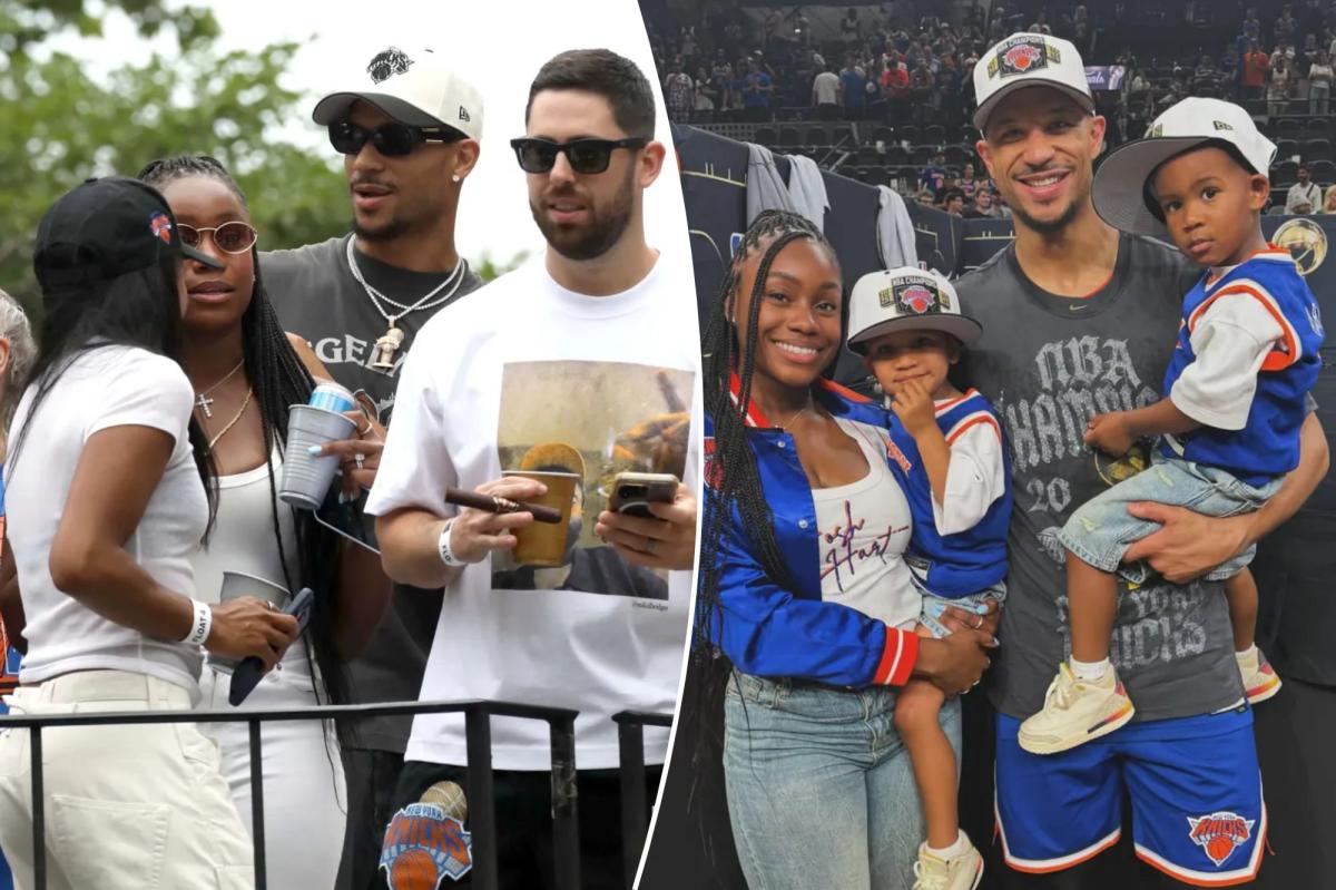 Knicks' Josh Hart hypes up wife days after raunchy post-parade posts