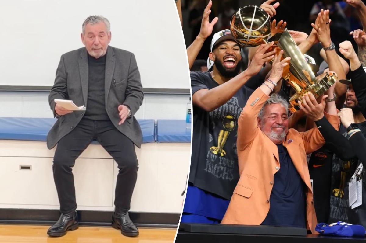 Here is James Dolan's no-sex joke to Knicks before NBA title run