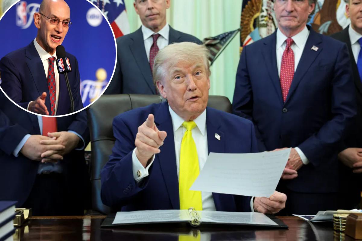 Adam Silver 'thrilled' Trump will attend Knicks-Spurs NBA Finals Game 3