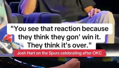 Josh Hart spoke about the Knicks watching the Spurs celebrate after beating OKC 👀 - YouTube