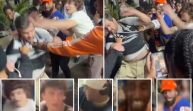 NYPD searching for several hooligans who attacked Spurs fan and snatched his jersey after Game 3 mayhem