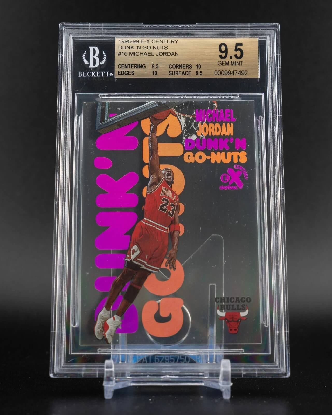 1998 Dunk 'N Go Nuts Michael Jordan card