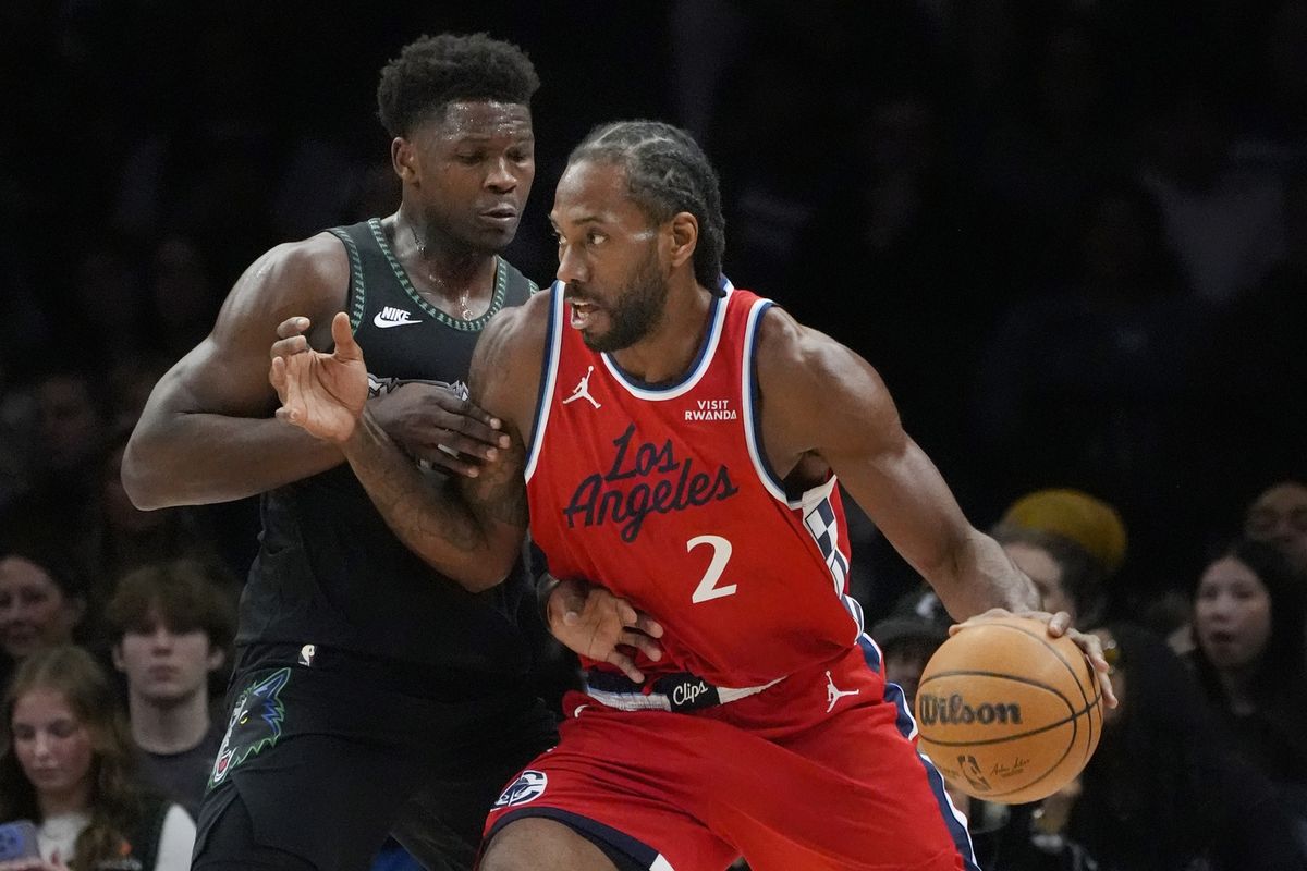 Anthony Edwards and Kawhi Leonard Anthony Edwards and Kawhi Leonard