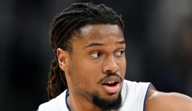 Jan 7, 2026; Detroit, Michigan, USA; Detroit Pistons guard Chaz Lanier (20): Lon Horwedel-Imagn Images