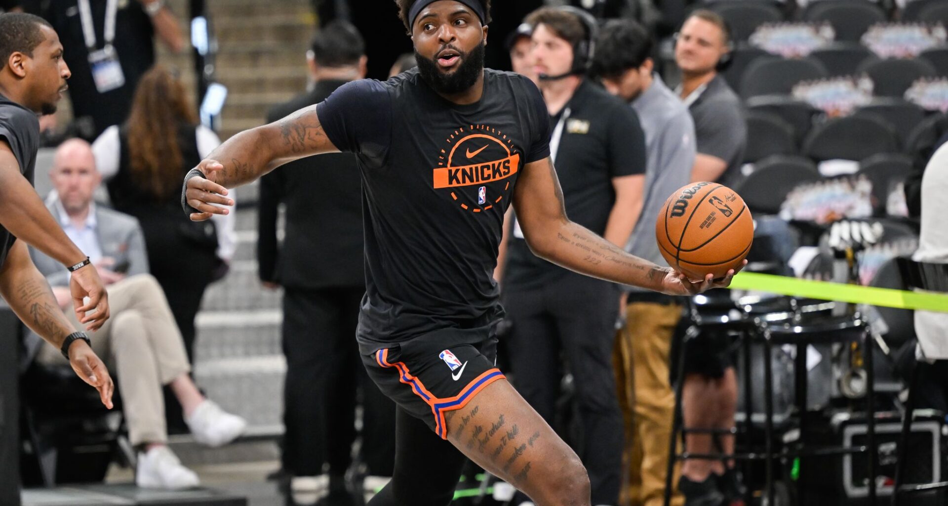 Mitchell Robinson says injury before NBA Finals came from hitting truck amid concern for his brother