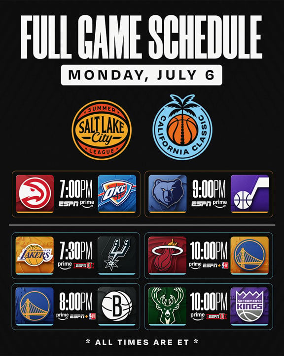 Tonight's schedule