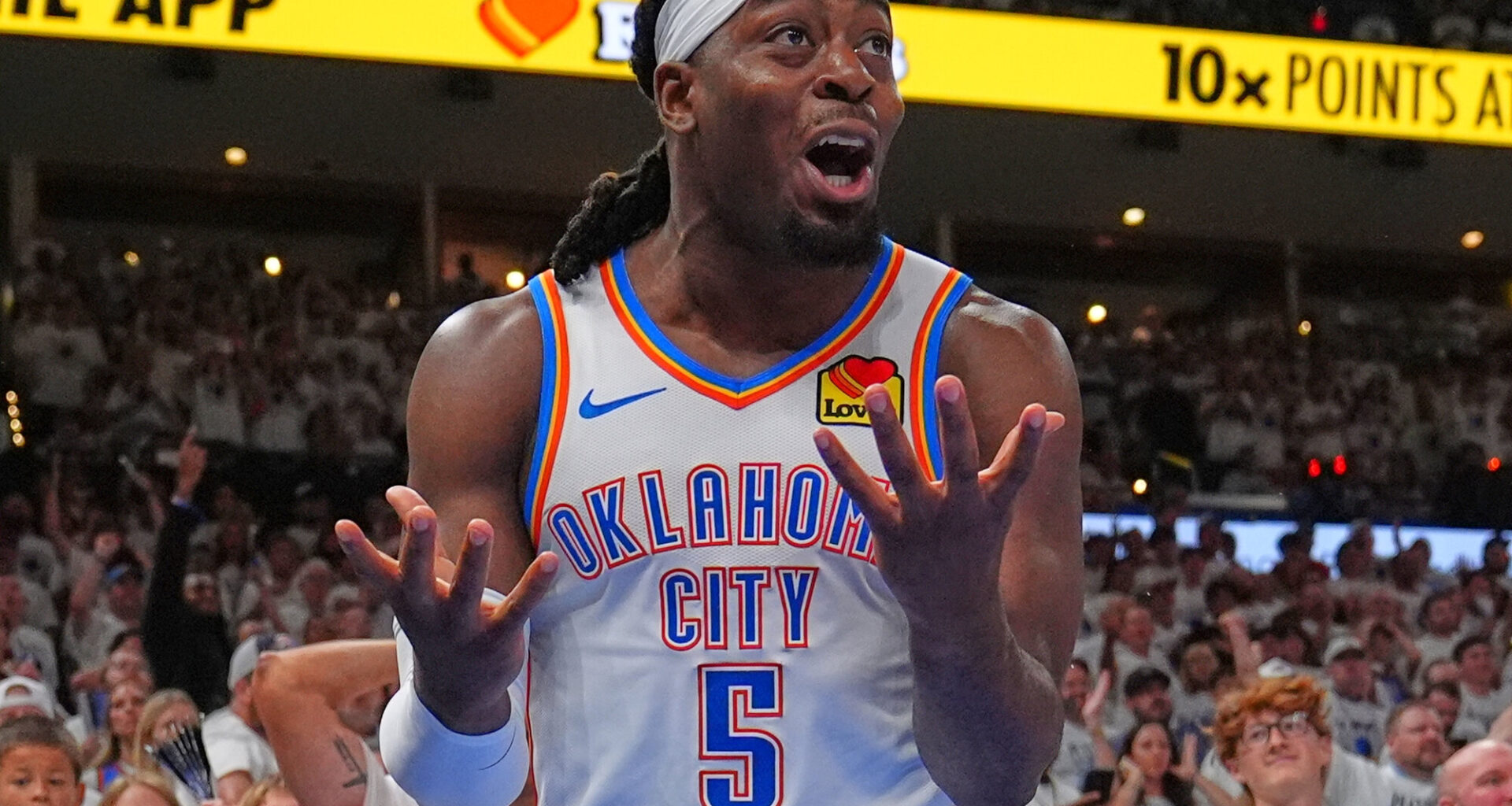 The Oklahoma City Thunder traded guard Luguentz Dort to the Atlanta Hawks in a three-team deal on Sunday.