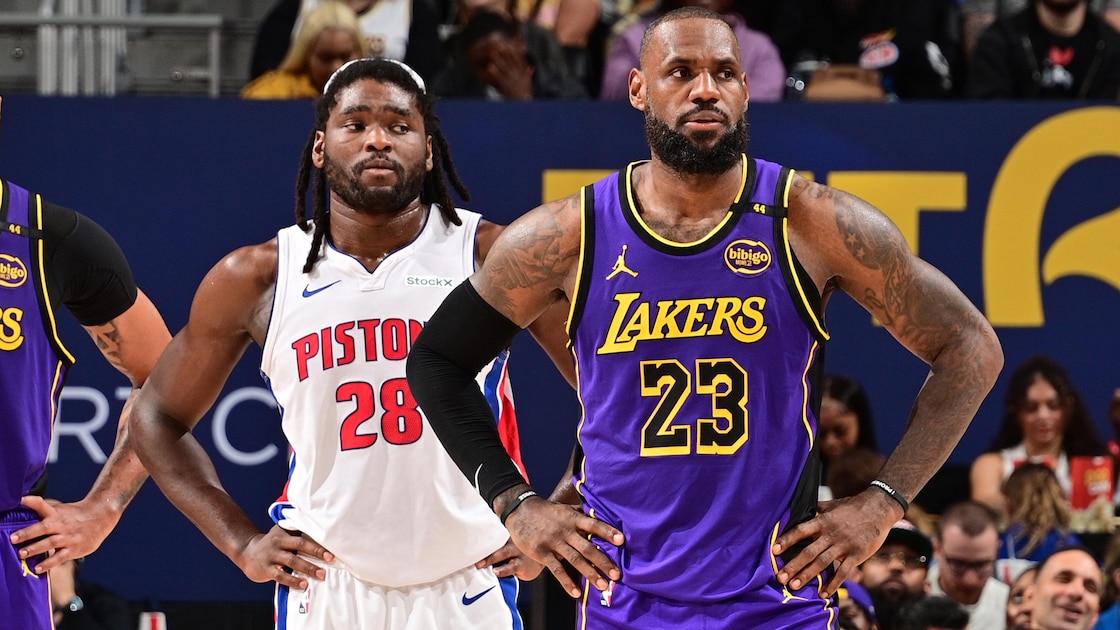 LeBron James Recalls Reaction to Isaiah Stewart Chasing Him During Lakers vs. Pistons Fight in Video
