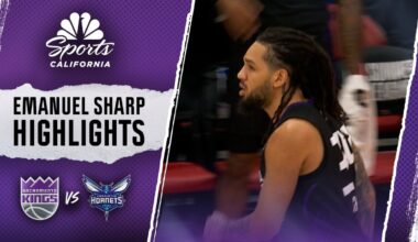 Watch Emanuel Sharp’s highlights in Kings’ win vs. Hornets – NBC Sports Bay Area & California