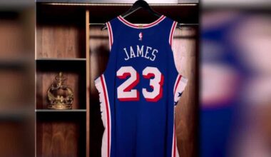 LeBron James sets jersey sales record with the Philadelphia 76ers