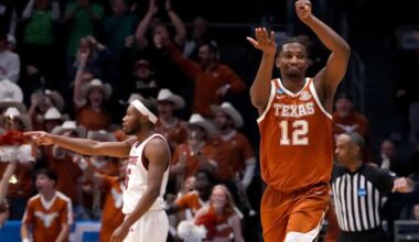 MARCH MADNESS: Tramon Mark’s legacy-cementing bucket extends Texas’ dance in 68-66 victory