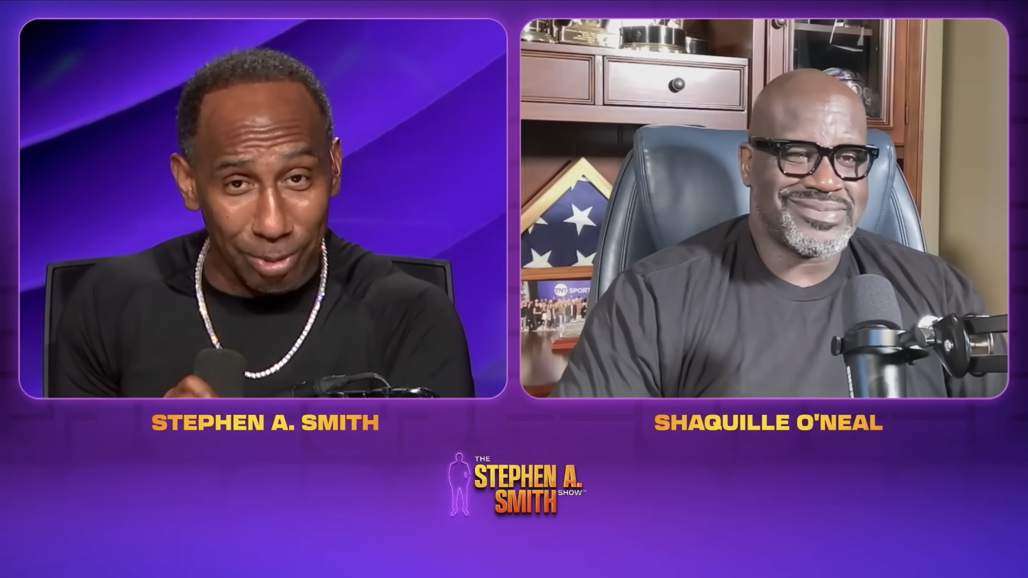 Stephen A. Smith thanks Shaq for saving him from NBA Countdown