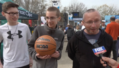 Free fun provided at NCAA Men’s Basketball Tournament Fan Zone